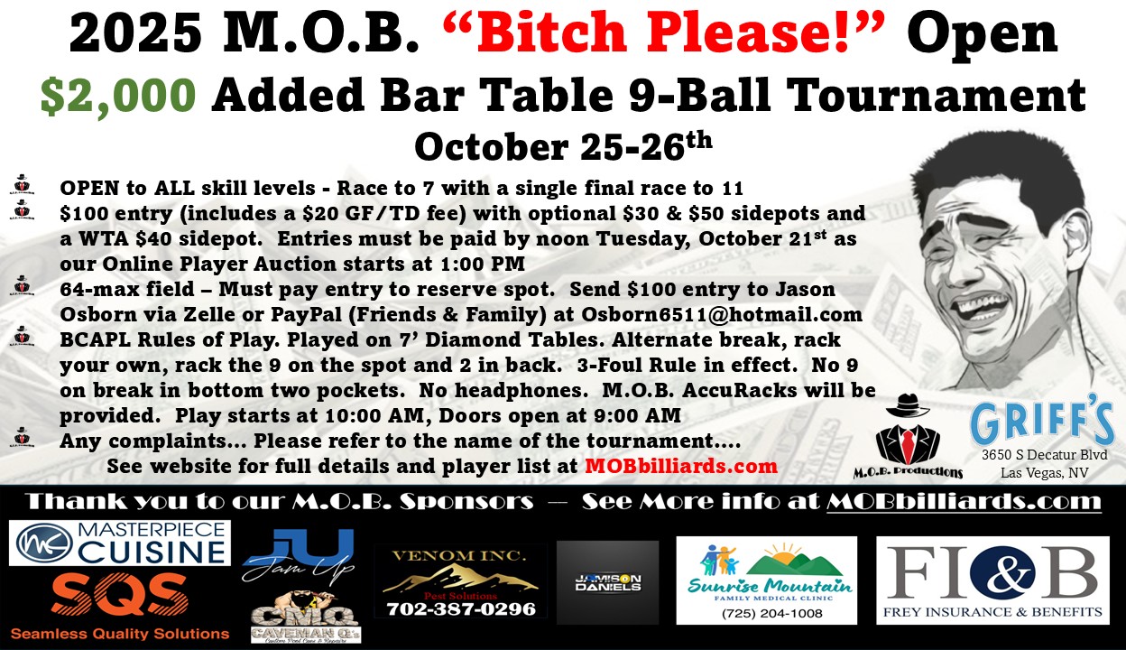 Tournament flyer / rules image